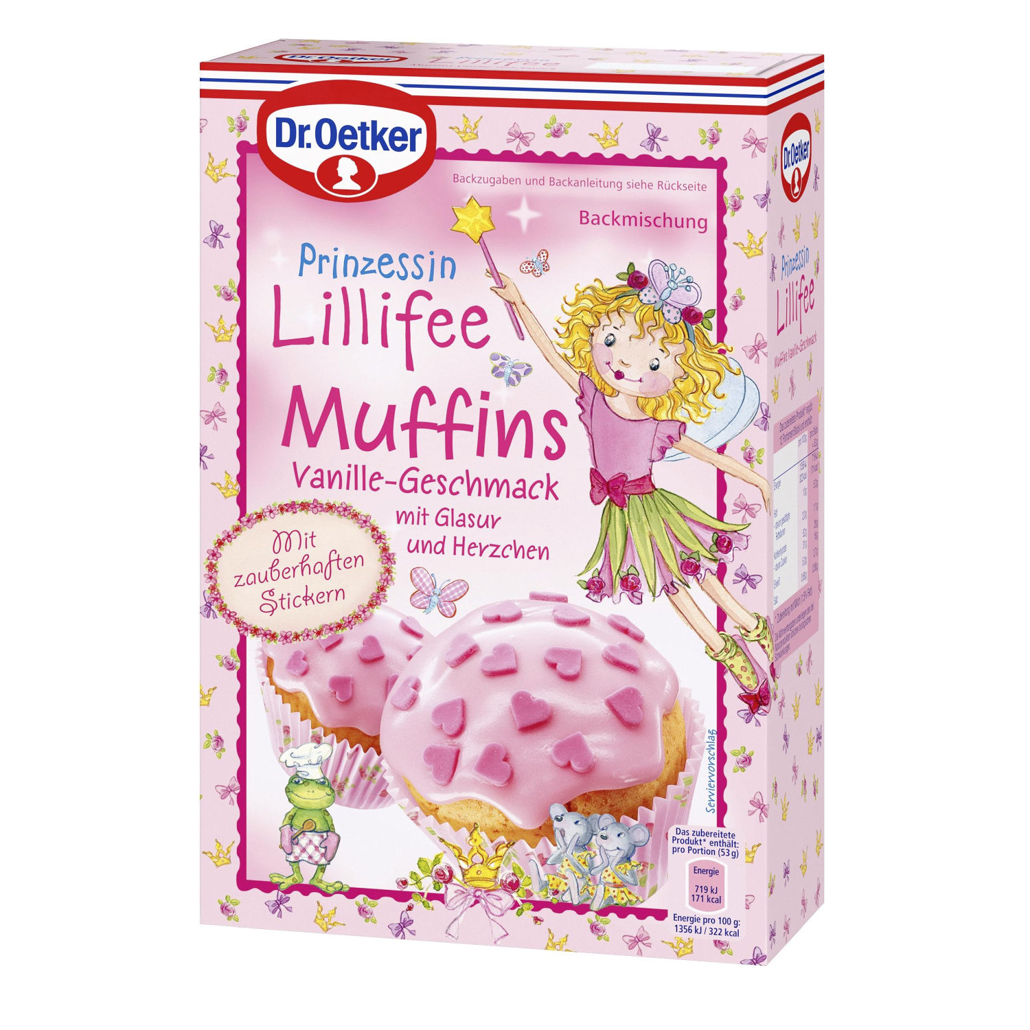 kiezen Middeleeuws Bevestiging Prinzessin Lillifee Muffins Vanille | Dr. Oetker Shop