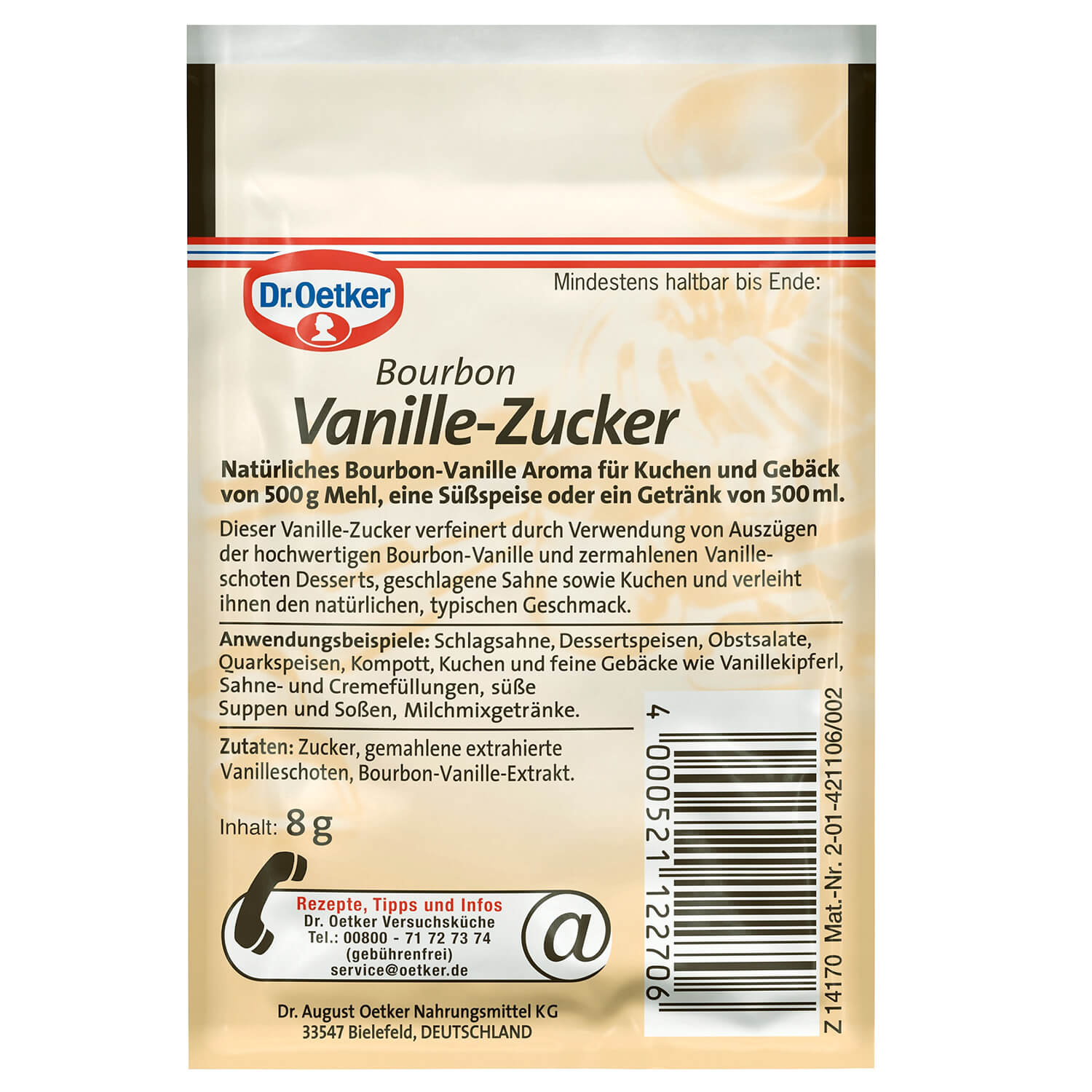 Bourbon Vanille Zucker 3er