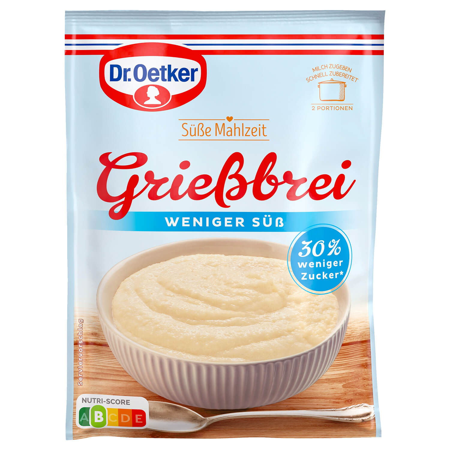 Grießbrei weniger süß