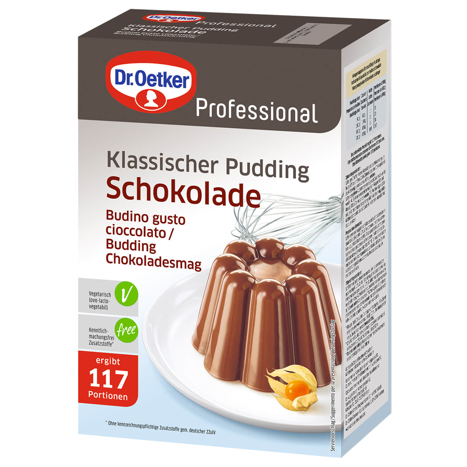 Klassischer Pudding Schokolade