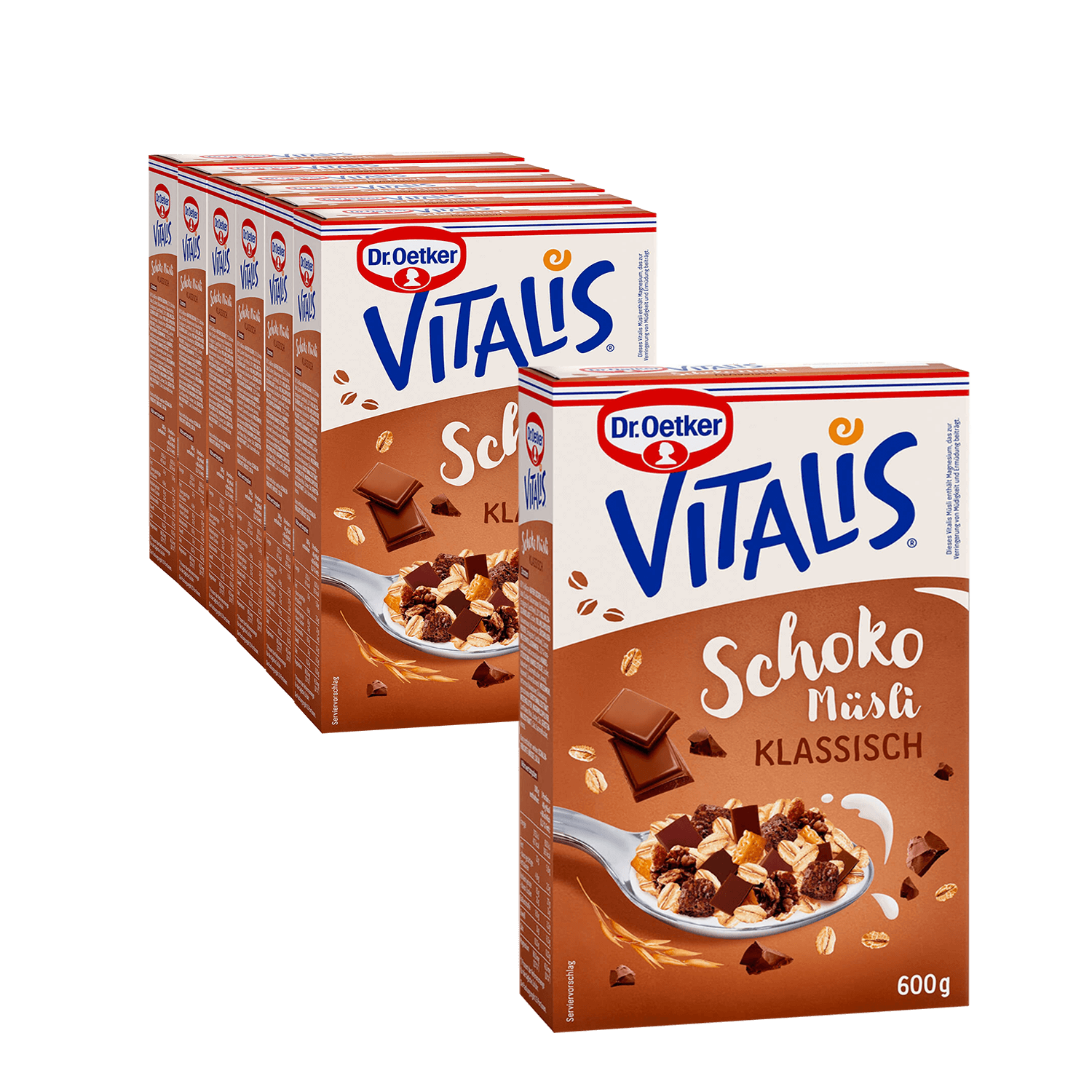 Vitalis Schokomüsli klassisch, 6er Pack + 1 gratis