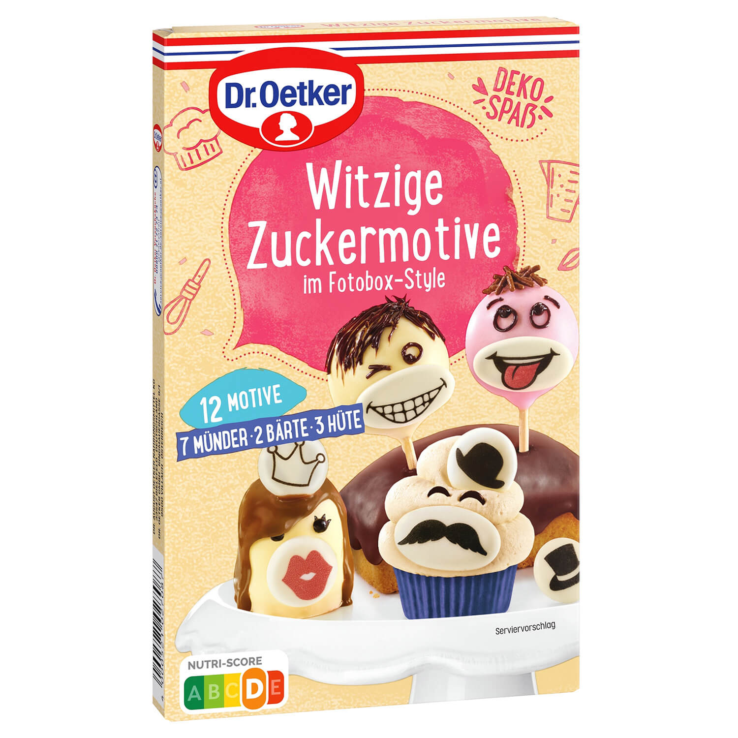 Witzige Zuckermotive im Fotobox-Style