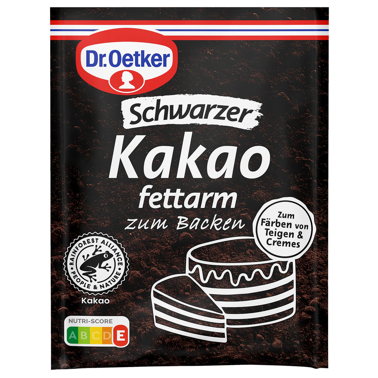 Schwarzer Kakao zum Backen