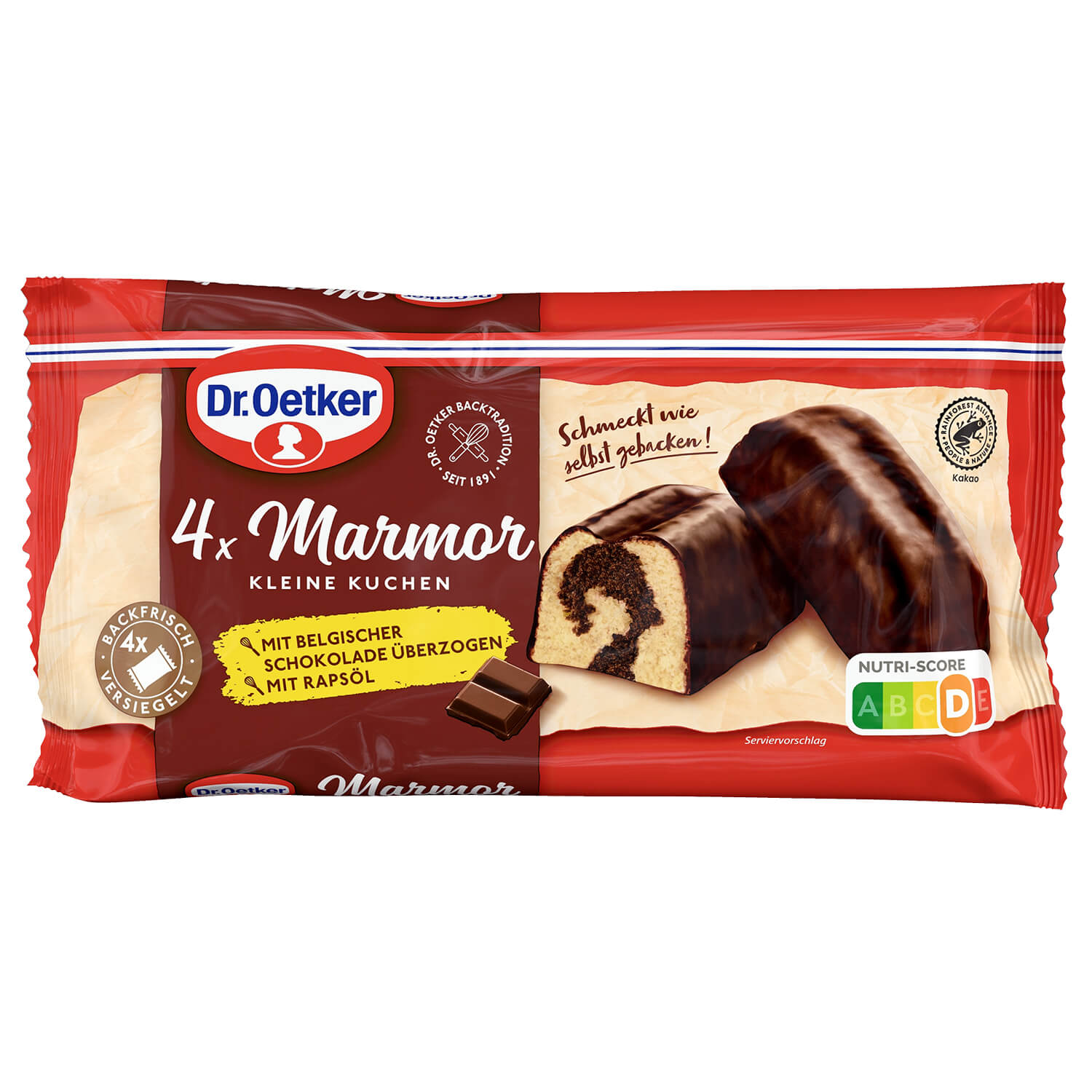 Fertige kleine Marmorkuchen 4er