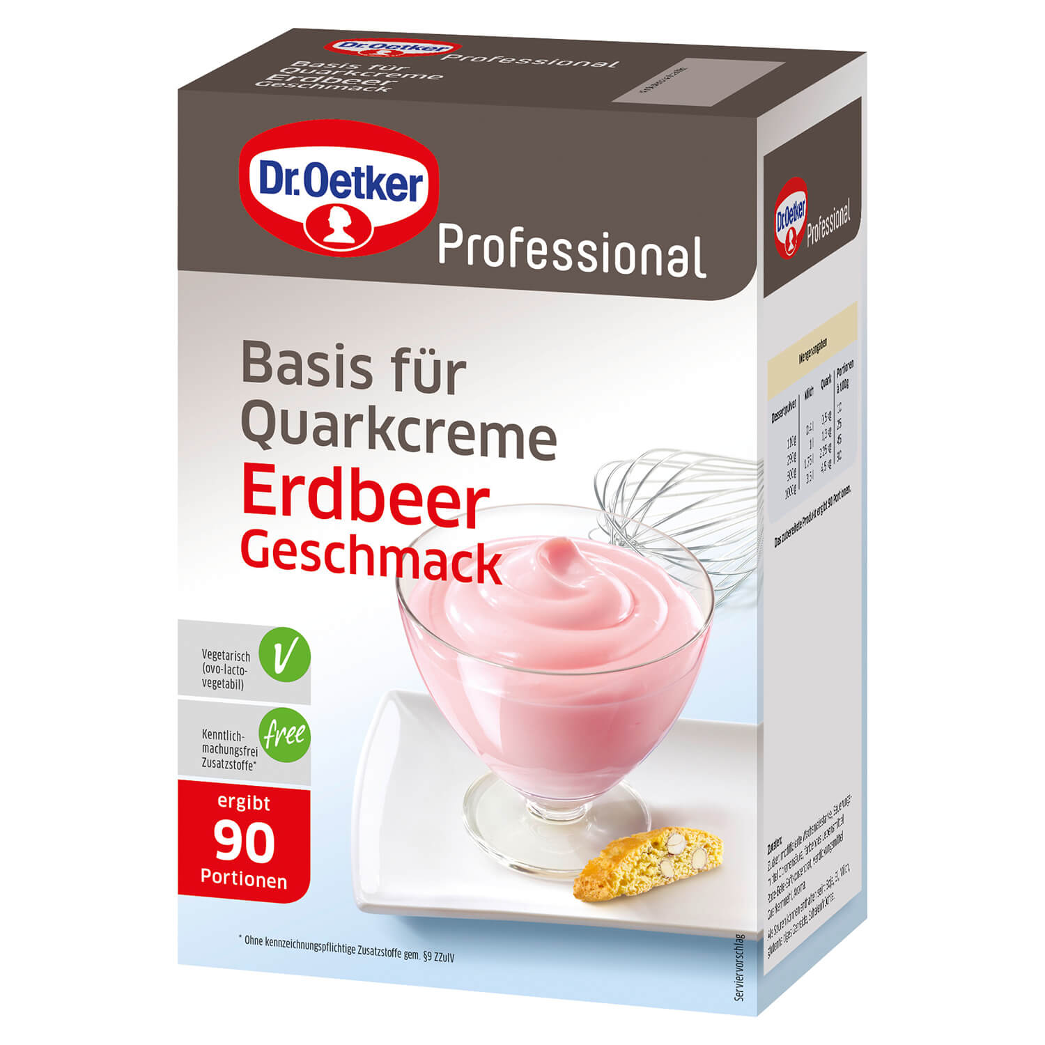 Basis für Quarkcreme Erdbeer-Geschmack-MHD