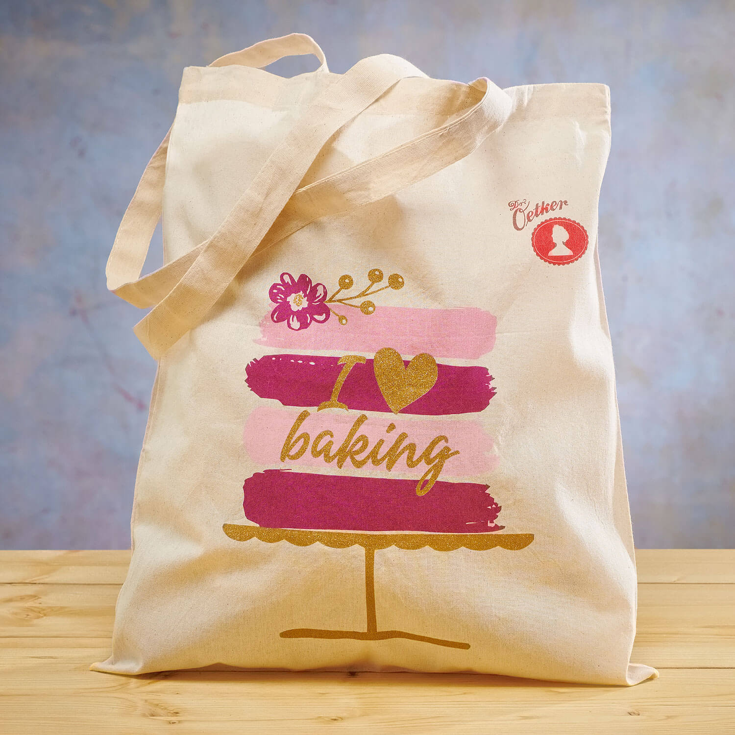 Jutetasche ''I love Baking''