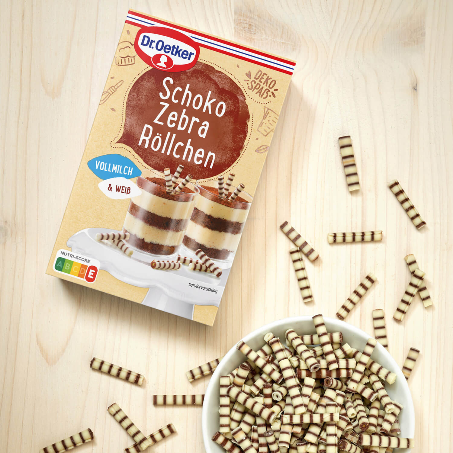 Schoko Zebra Röllchen