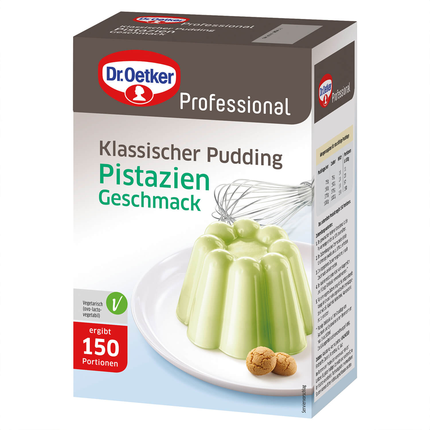 Klassischer Pudding Pistazien-Geschmack