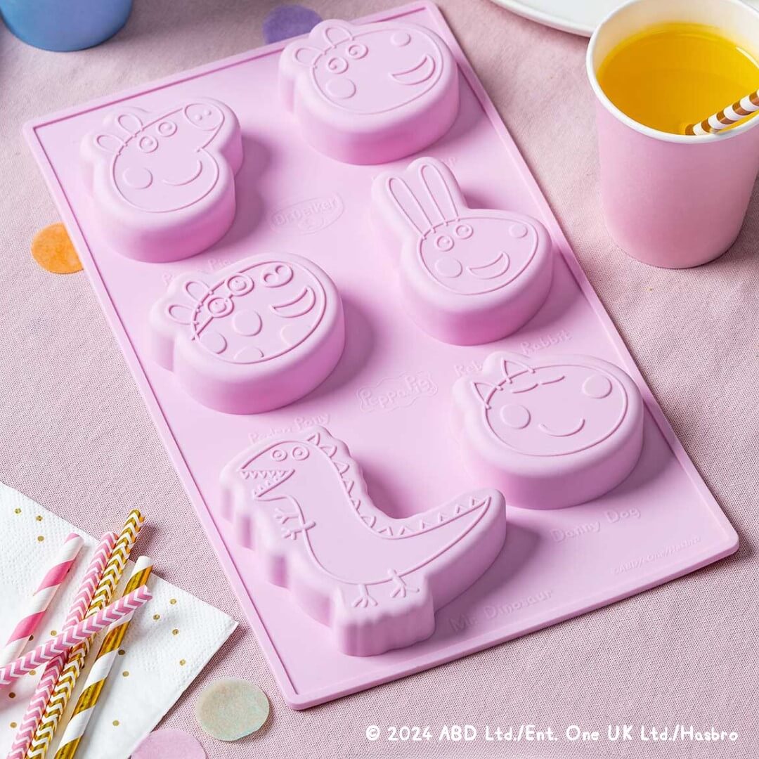 Silikonform Mini Küchlein "Peppa & Freunde"