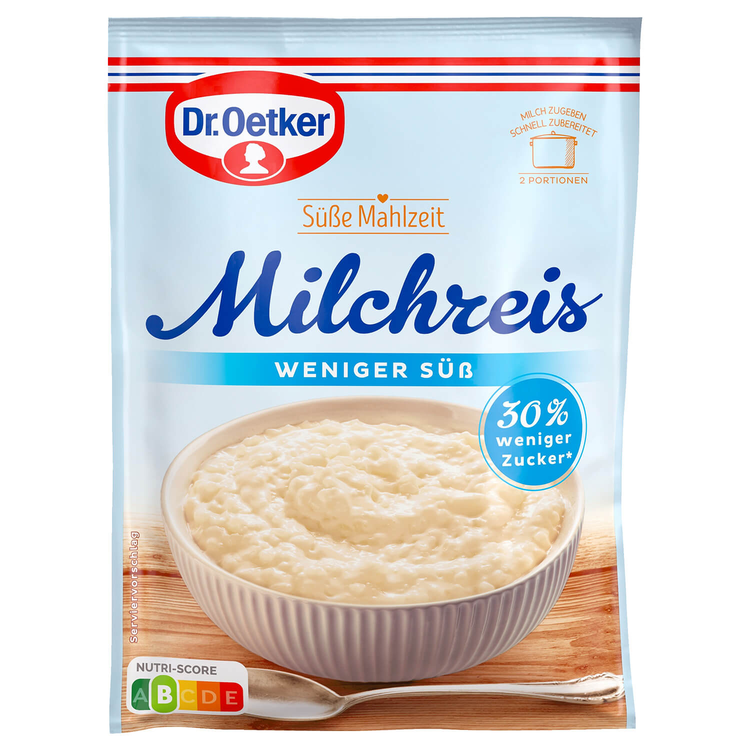 Milchreis weniger süß