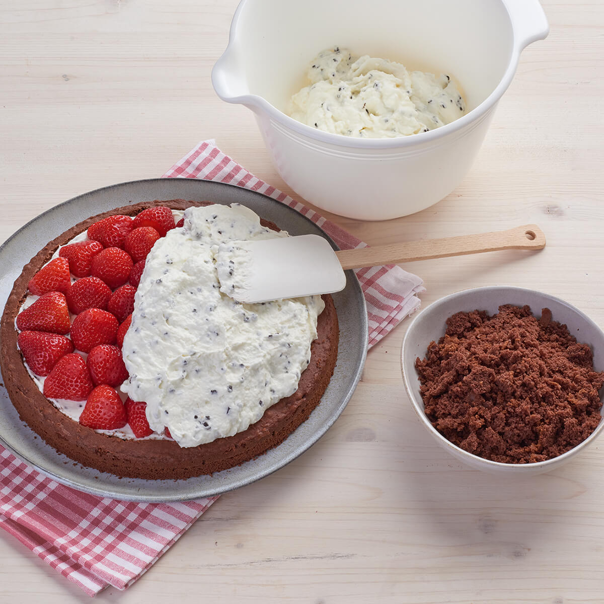 Erdbeer Zeit Maulwurf Kuchen