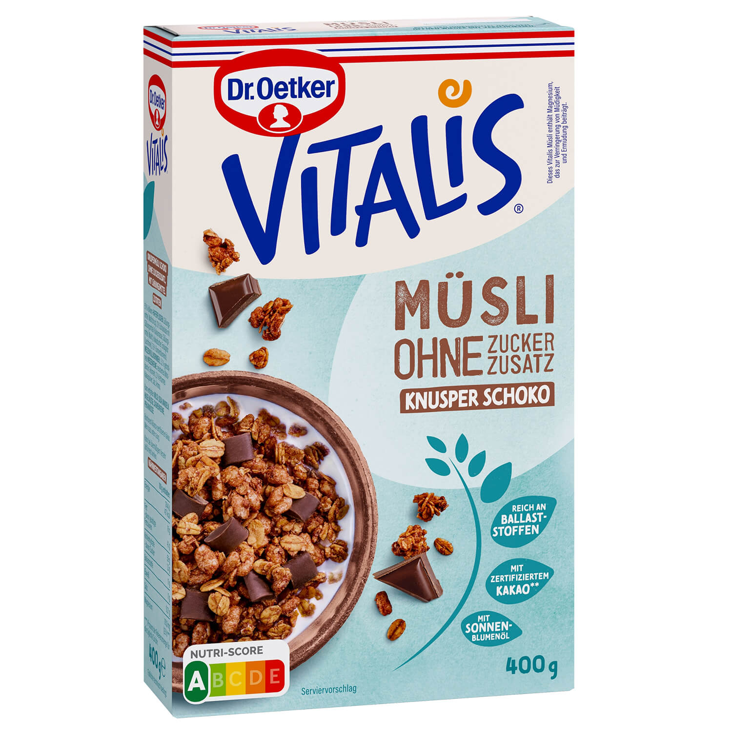 Vitalis ohne Zuckerzusatz Knusper Schoko