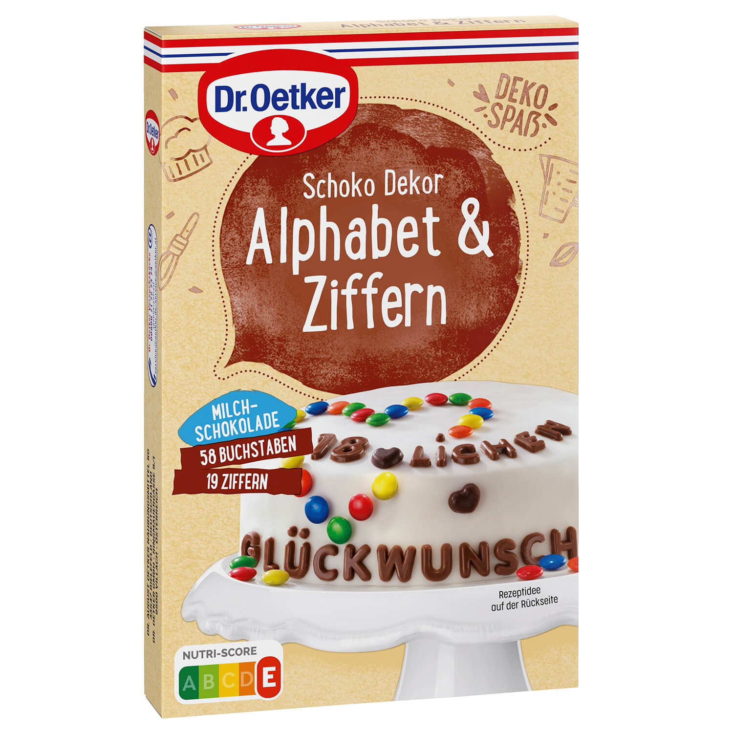 Schoko Alphabet u. Ziffern