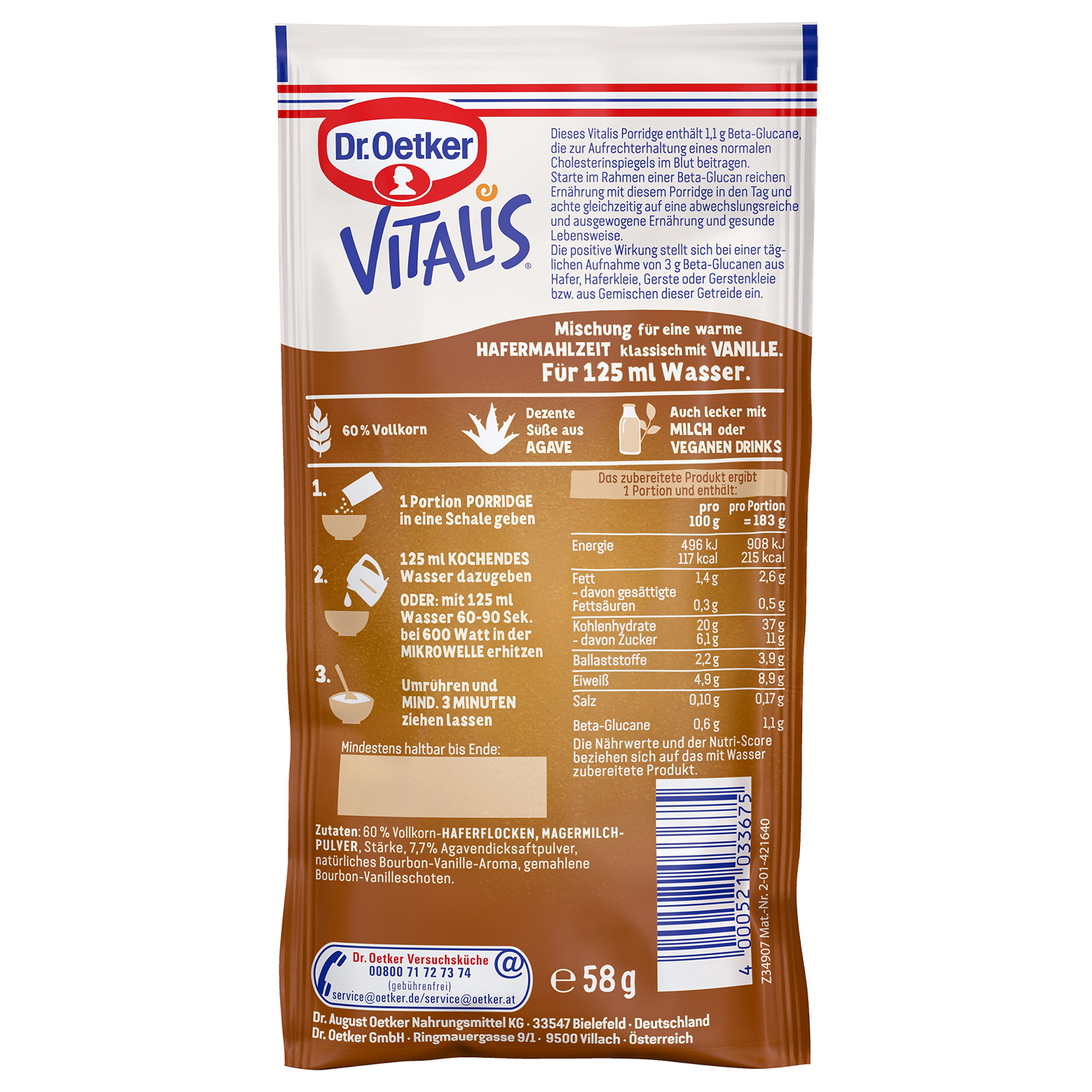 Vitalis Porridge Classic