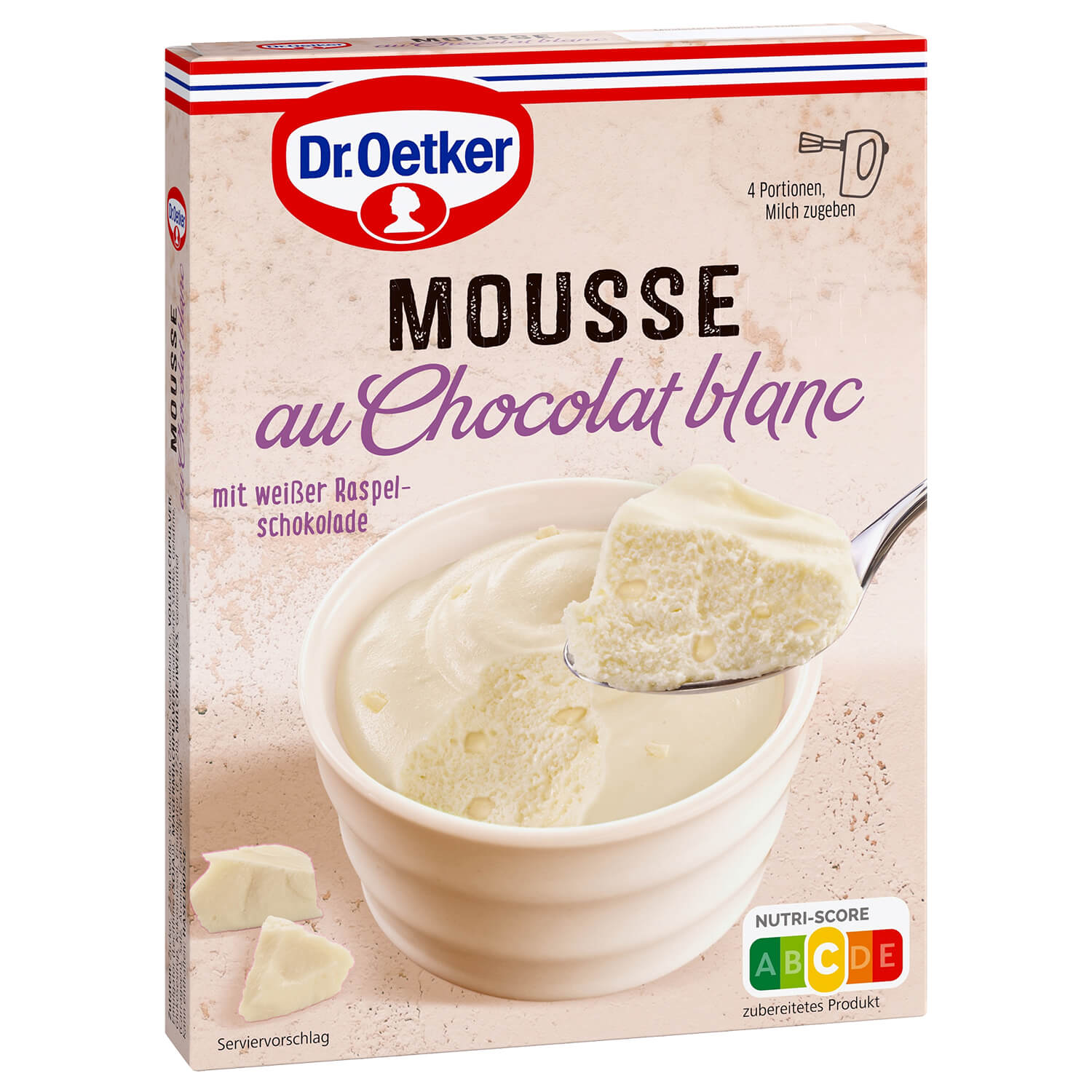 Weiße Mousse au Chocolat