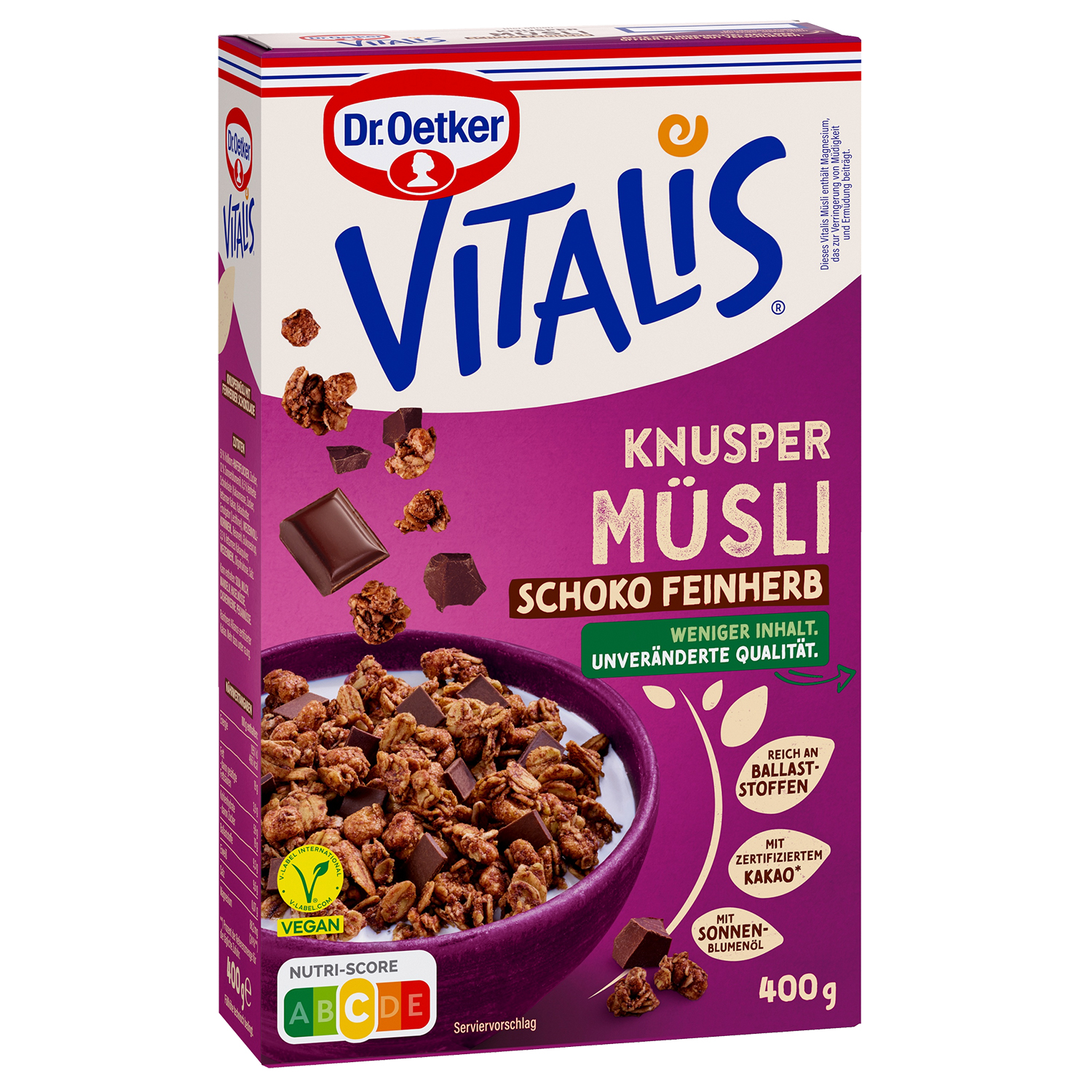 Vitalis Knuspermüsli Schoko feinherb