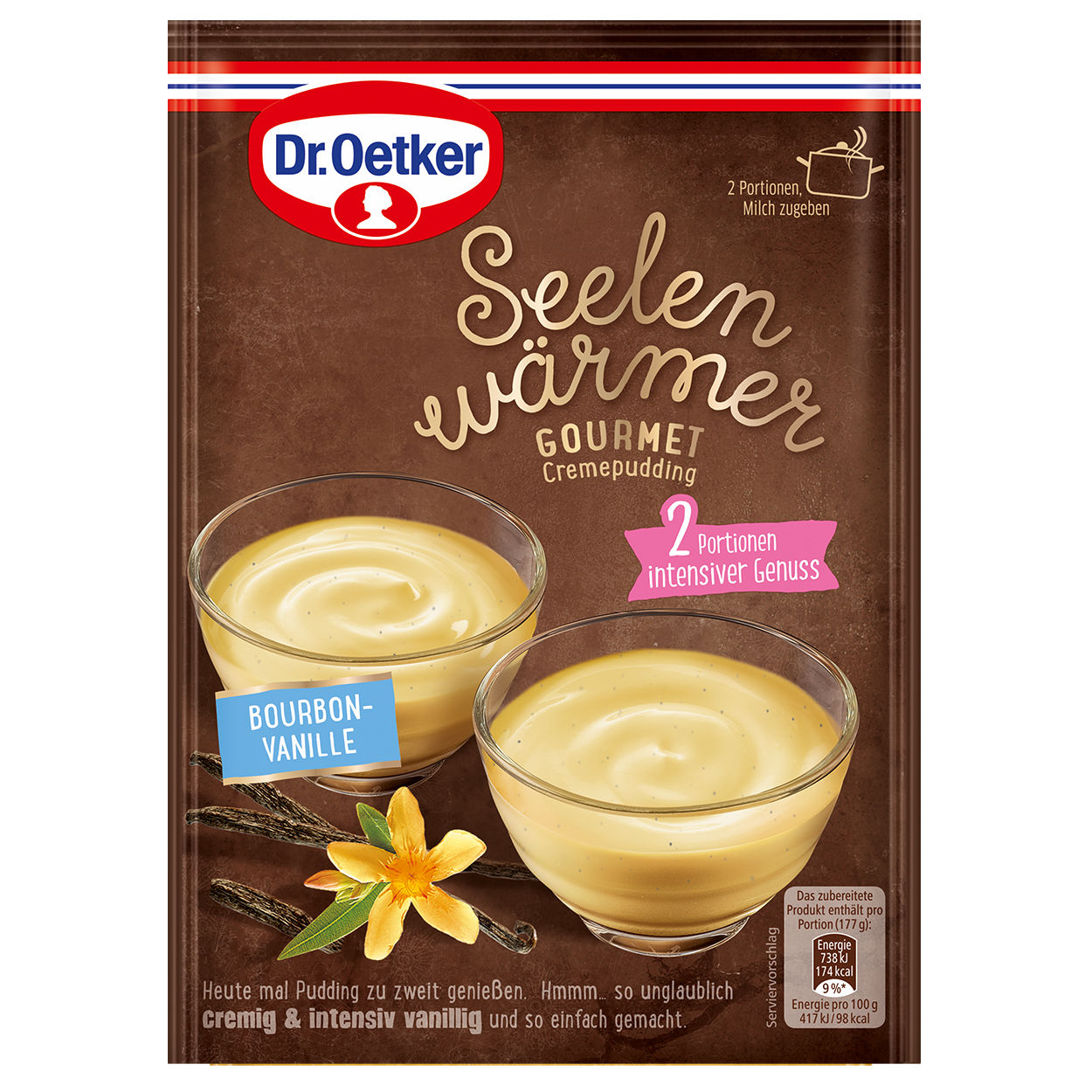 Seelenwärmer Gourmet-Cremepudding Bourbon-Vanille