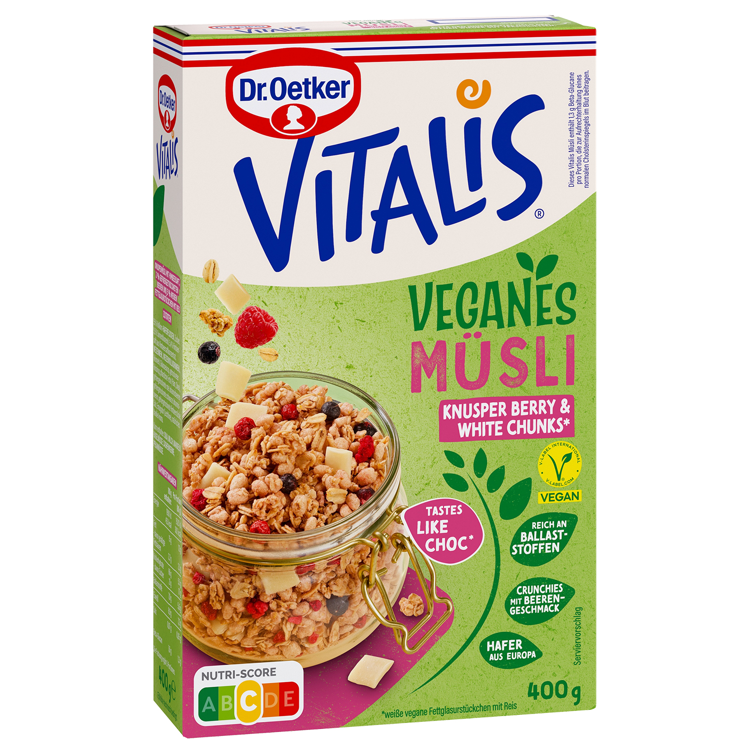 Vitalis Vegan Knusper Berry White Chunks