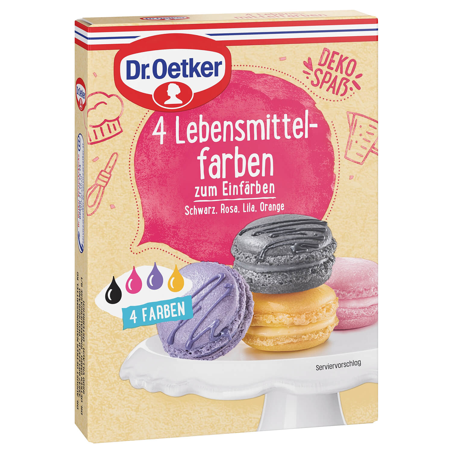 4 Lebensmittelfarben