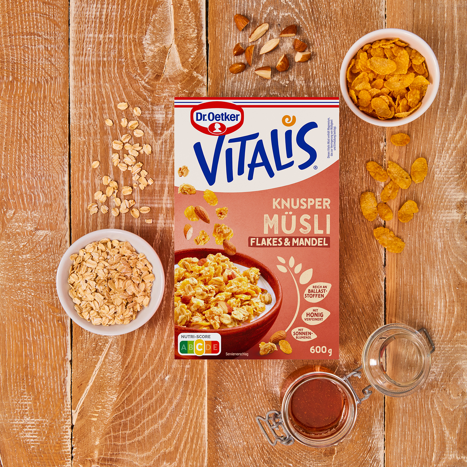 Vitalis Knuspermüsli Flakes+Mandeln