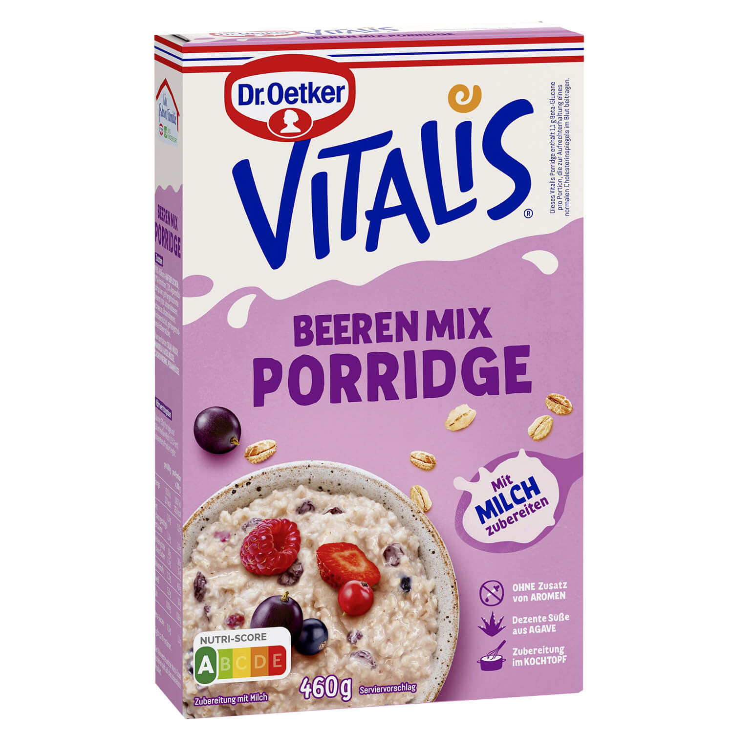 Vitalis Porridge Großpackung Beeren Mix