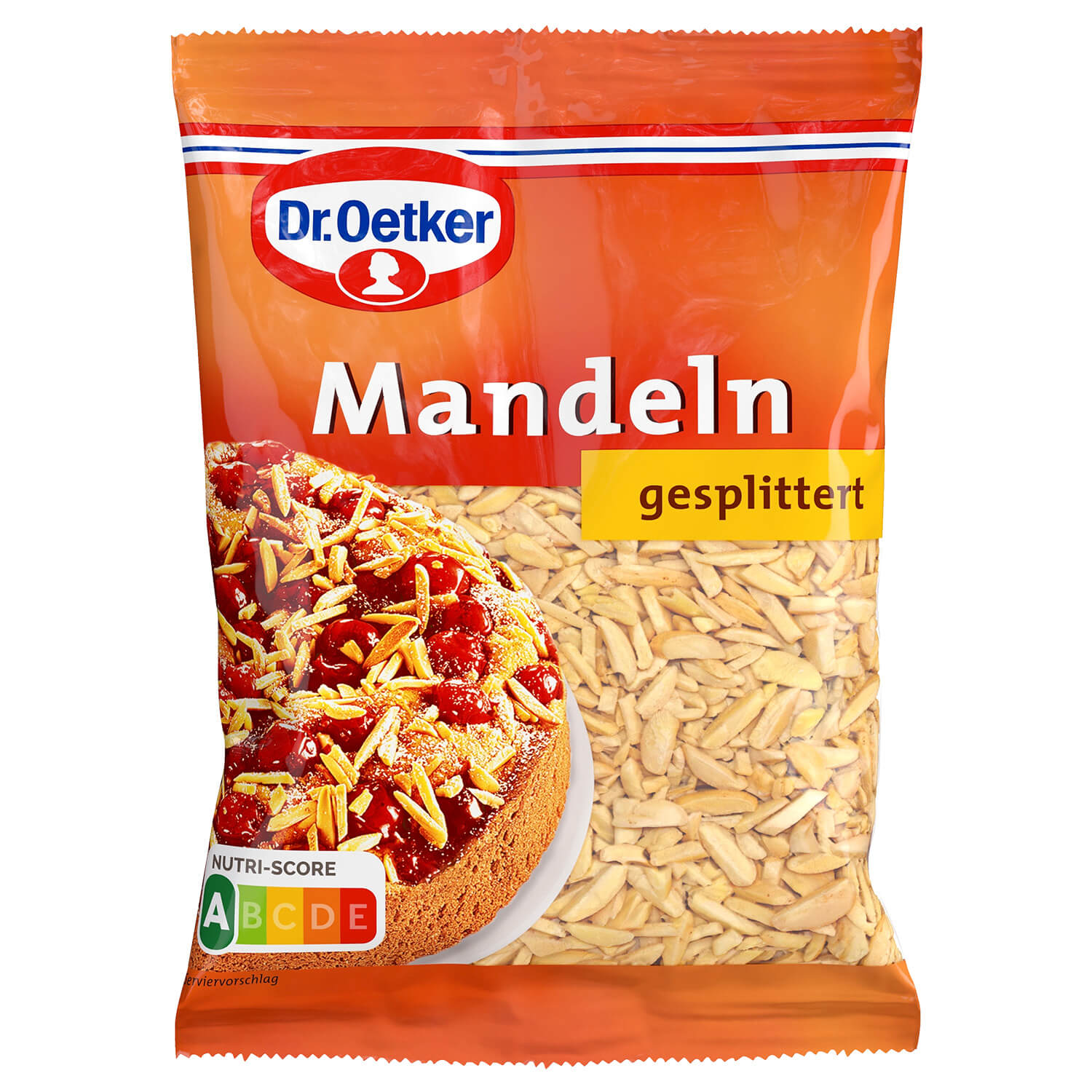 Mandeln gesplittert