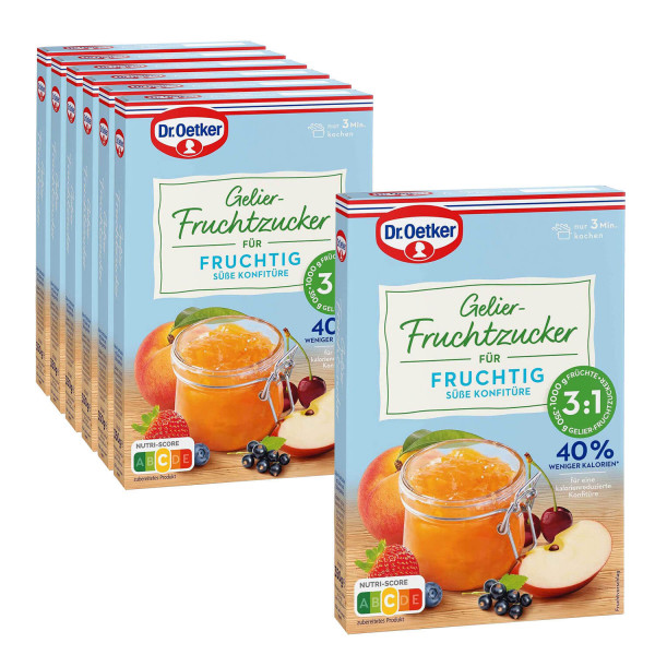 Gelier Fruchtzucker, 6er Pack + 1 gratis