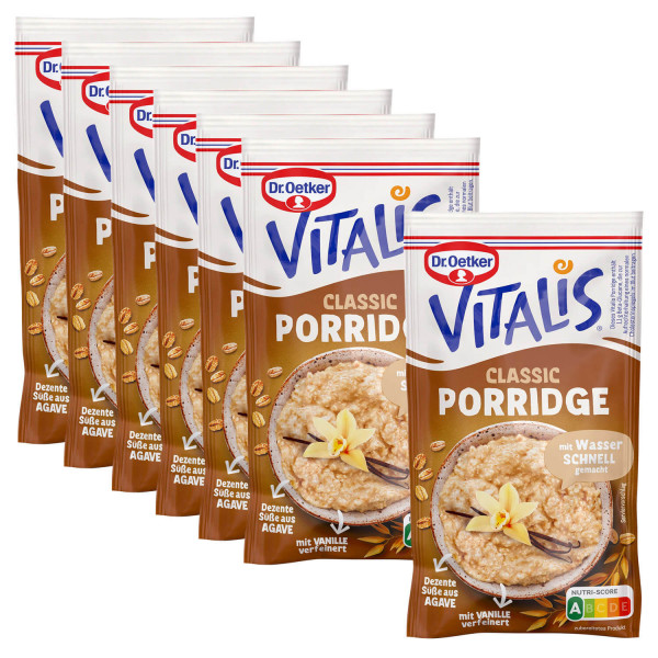 Vitalis Porridge Classic, 6er Pack + 1 gratis